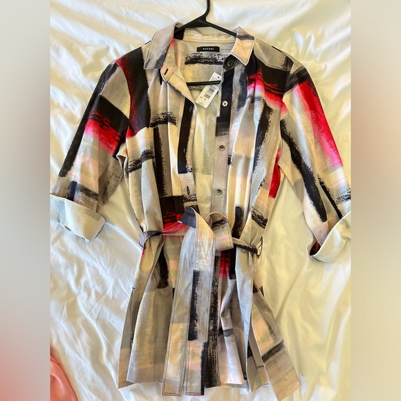 NATORI HARU COTTON POPLIN TUNIC Size Small - Picture 3 of 3